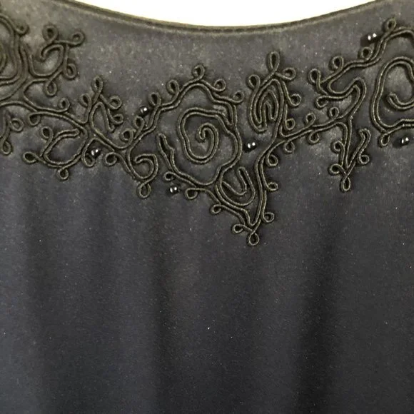 Liz Clairborne Night Black Dress, size 16 - Picture 3 of 5